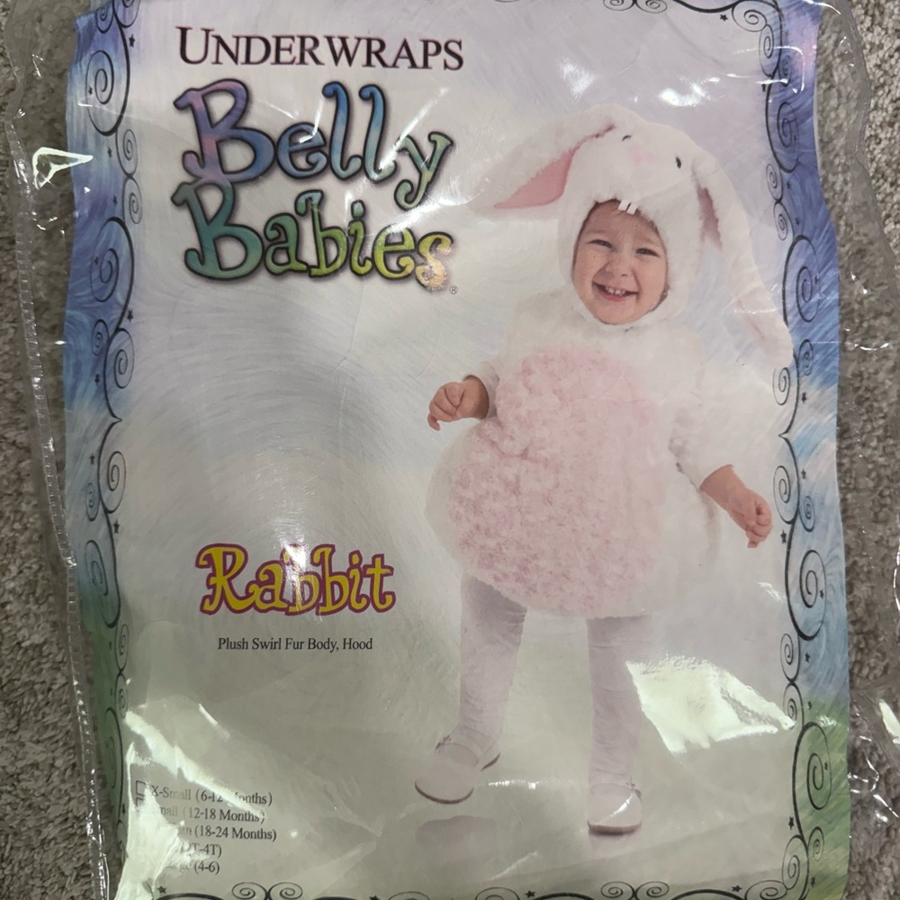 Belly Babies Rabbit Costume - Pink and White